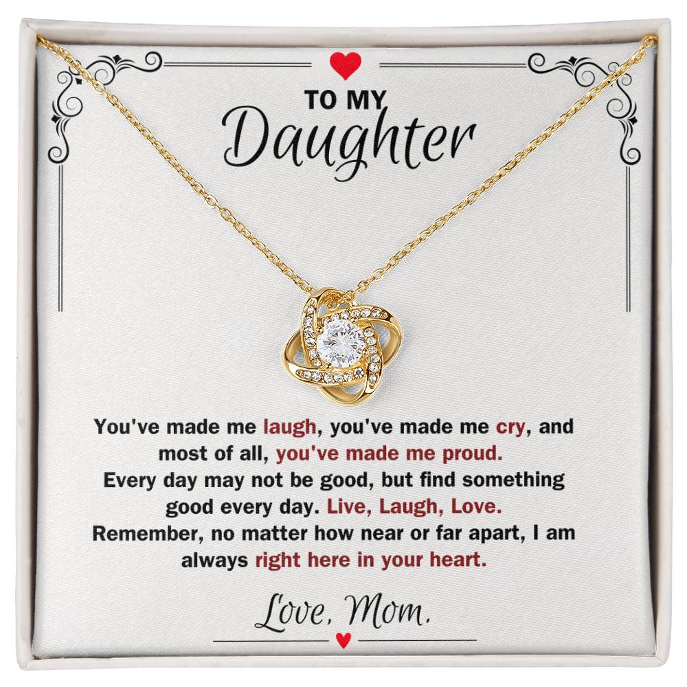 My Daughter, You've Made Me Proud Necklace