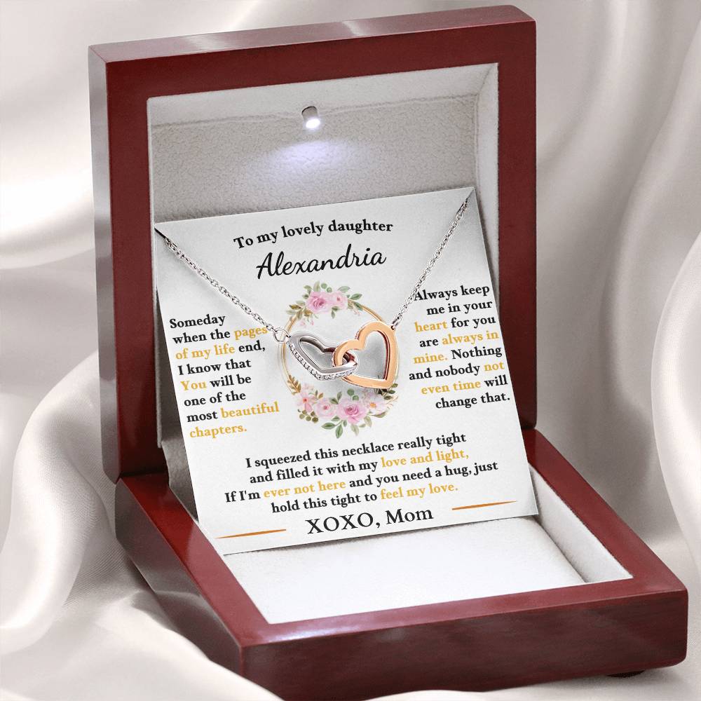 Personalized To My Daughter You Are Always In My Heart Necklace