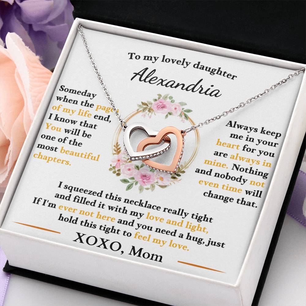 Personalized To My Daughter You Are Always In My Heart Necklace