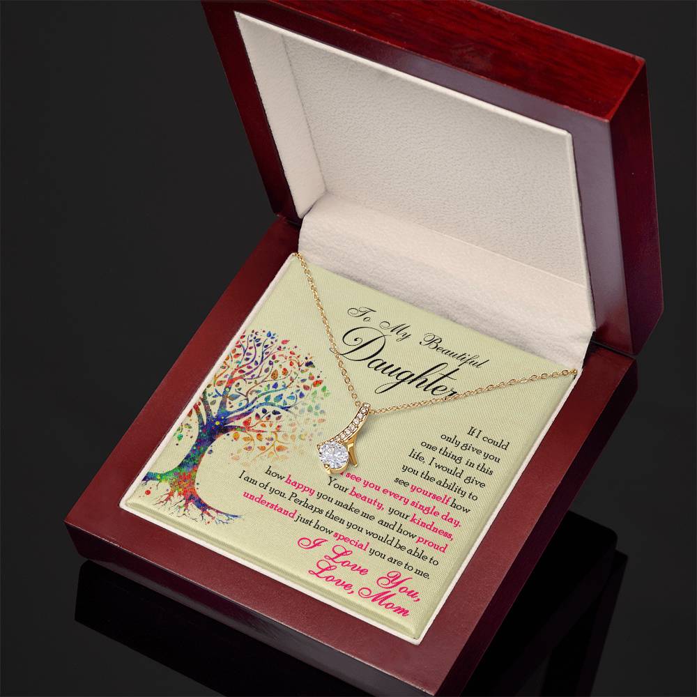 To My Beautiful Daughter, You Are Special To Me - Alluring Beauty Necklace
