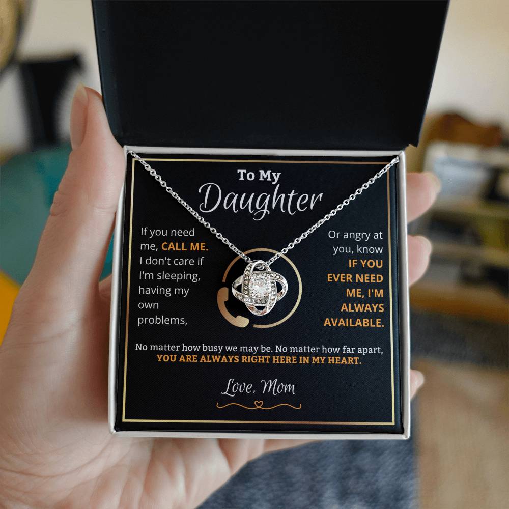 To My Daughter, Call Me