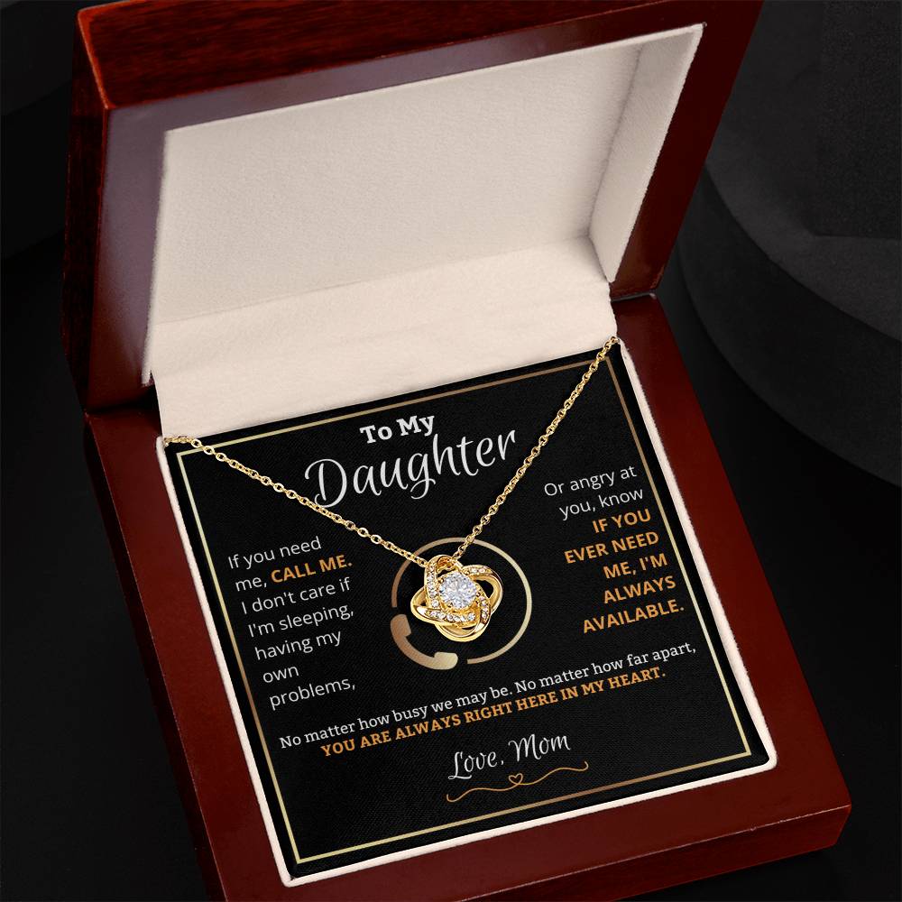 To My Daughter, Call Me