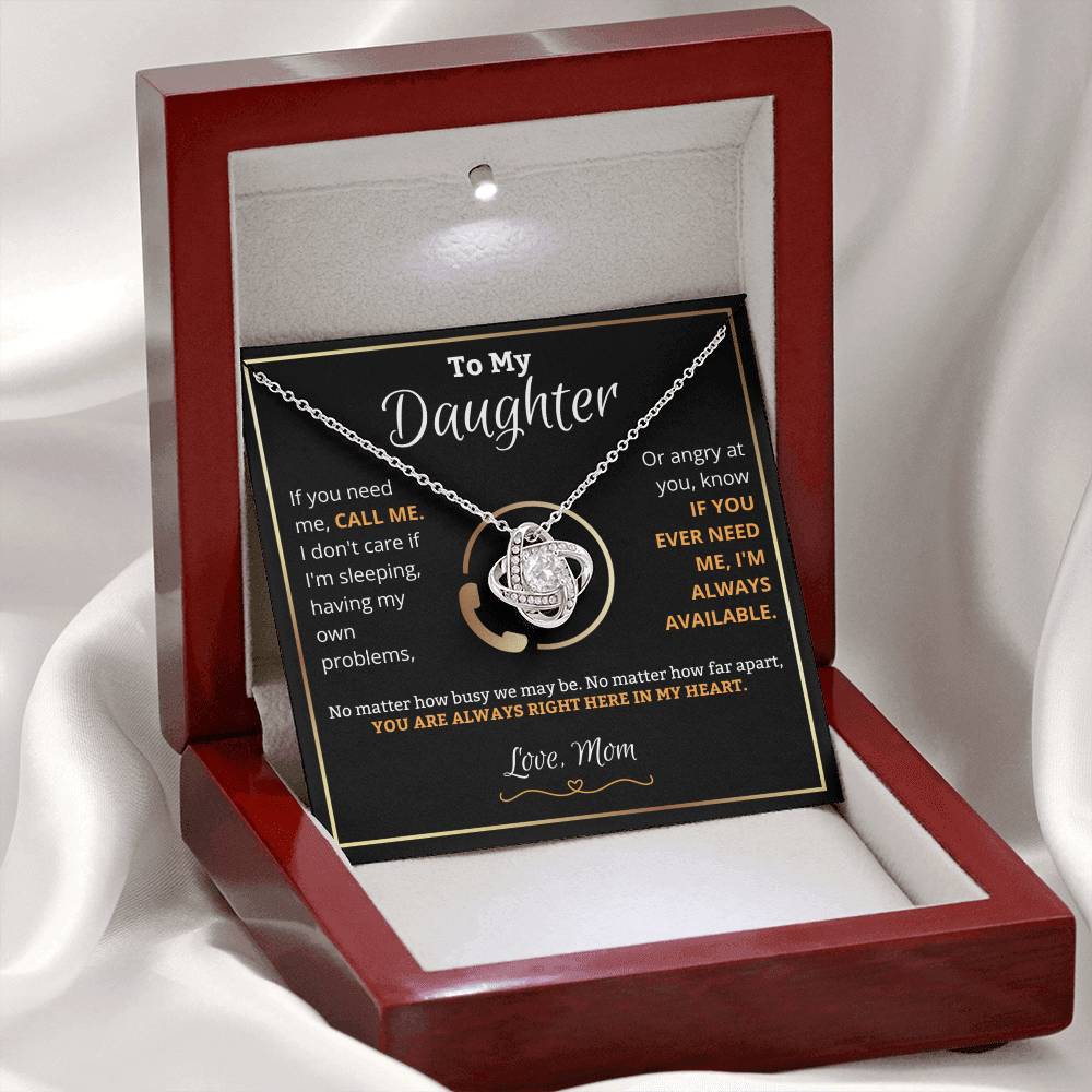 To My Daughter, Call Me