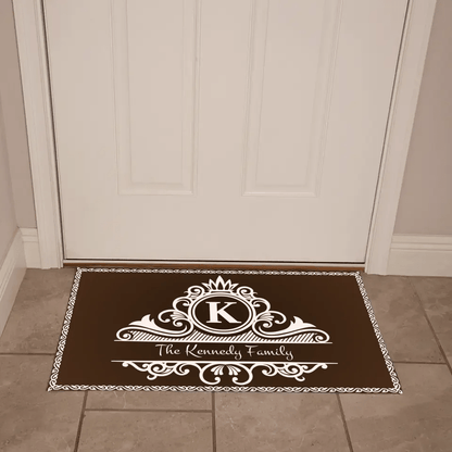 Family Monogram Name Welcome Mat