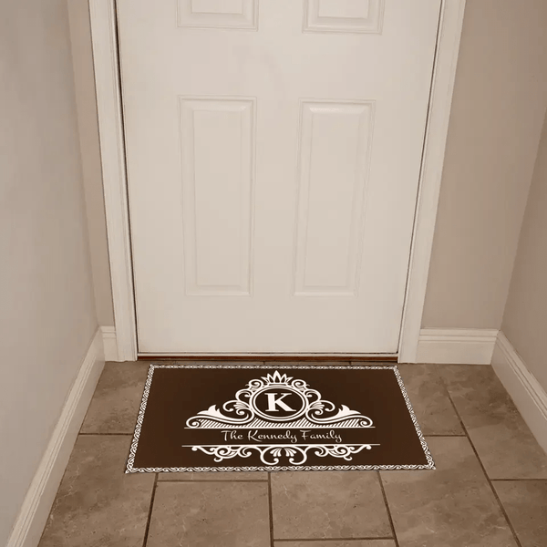 Family Monogram Name Welcome Mat