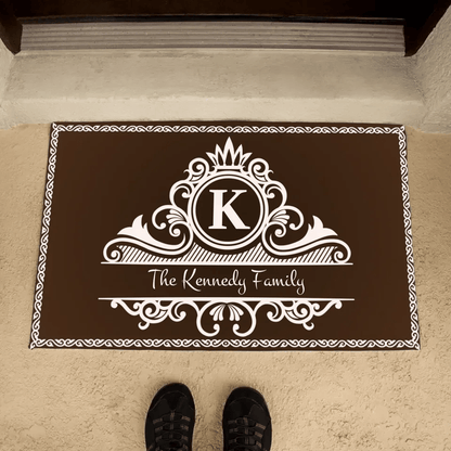 Family Monogram Name Welcome Mat