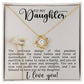 [ALMOST GONE] To My Daughter - True Role Model For Your Children - Love Knot Necklace