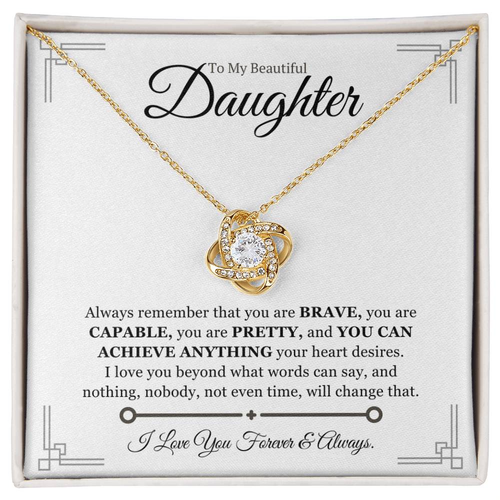 My daughter, you are Brave, Capable and Pretty - WOB