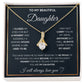 To My Daughter, I Will Always Carry You In My Heart - Alluring Beauty Necklace