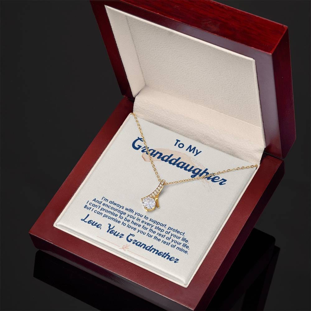 To My Granddaughter, I Love You For The Rest Of My Life - Alluring Beauty Necklace