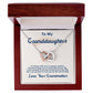 To My Granddaughter, I Love You For The Rest Of My Life - Interlocking Heart Necklace