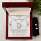 To My Granddaughter, This Old Woman Will Always Have Your Back - Forever Love Necklace + Clear CZ Earrings