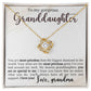 To My Granddaughter - You are so special to me - Love Knot Necklace