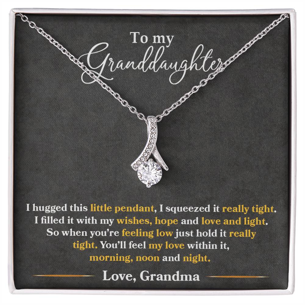 To My Granddaughter, You'll Feel My Love Within This - Alluring Beauty Necklace