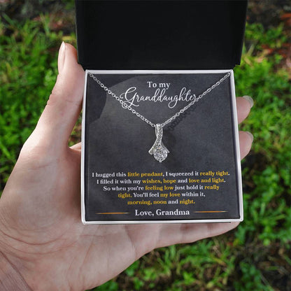 To My Granddaughter, You'll Feel My Love Within This - Alluring Beauty Necklace