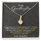 To My Granddaughter, You'll Feel My Love Within This - Alluring Beauty Necklace