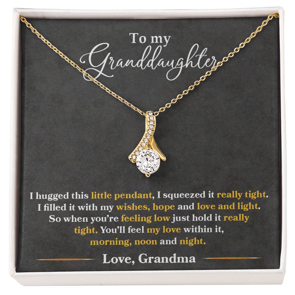 To My Granddaughter, You'll Feel My Love Within This - Alluring Beauty Necklace