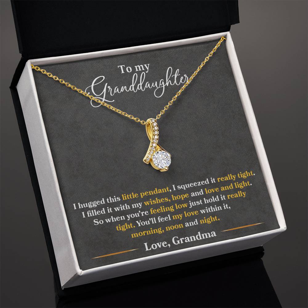 To My Granddaughter, You'll Feel My Love Within This - Alluring Beauty Necklace