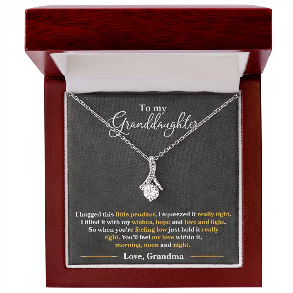 To My Granddaughter, You'll Feel My Love Within This - Alluring Beauty Necklace