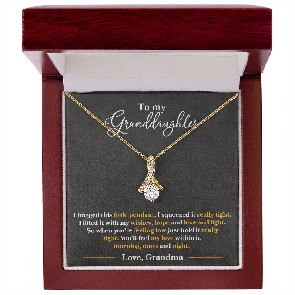 To My Granddaughter, You'll Feel My Love Within This - Alluring Beauty Necklace