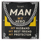 To My Hero Husband - Cuban Link