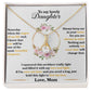 To My Lovely Daughter, Hold This Tight To Feel My Love - Alluring Beauty Necklace