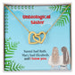 To My Unbiological Sister, I Have You - Interlocking Heart Necklace