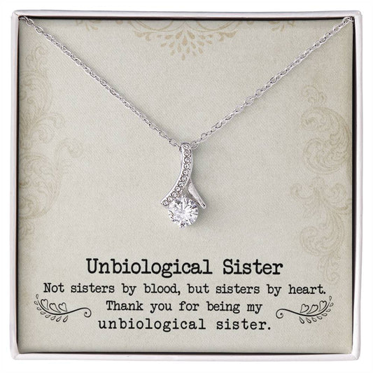 To My Unbiological Sister, Sister By Heart - Alluring Beauty Necklace