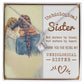 To My Unbiological Sister, Sisters By Heart - Alluring Beauty Necklace