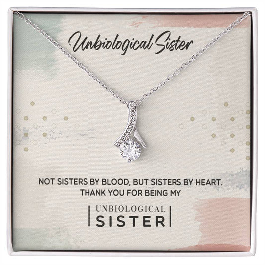 To My Unbiological Sister, Thank You - Alluring Beauty Necklace