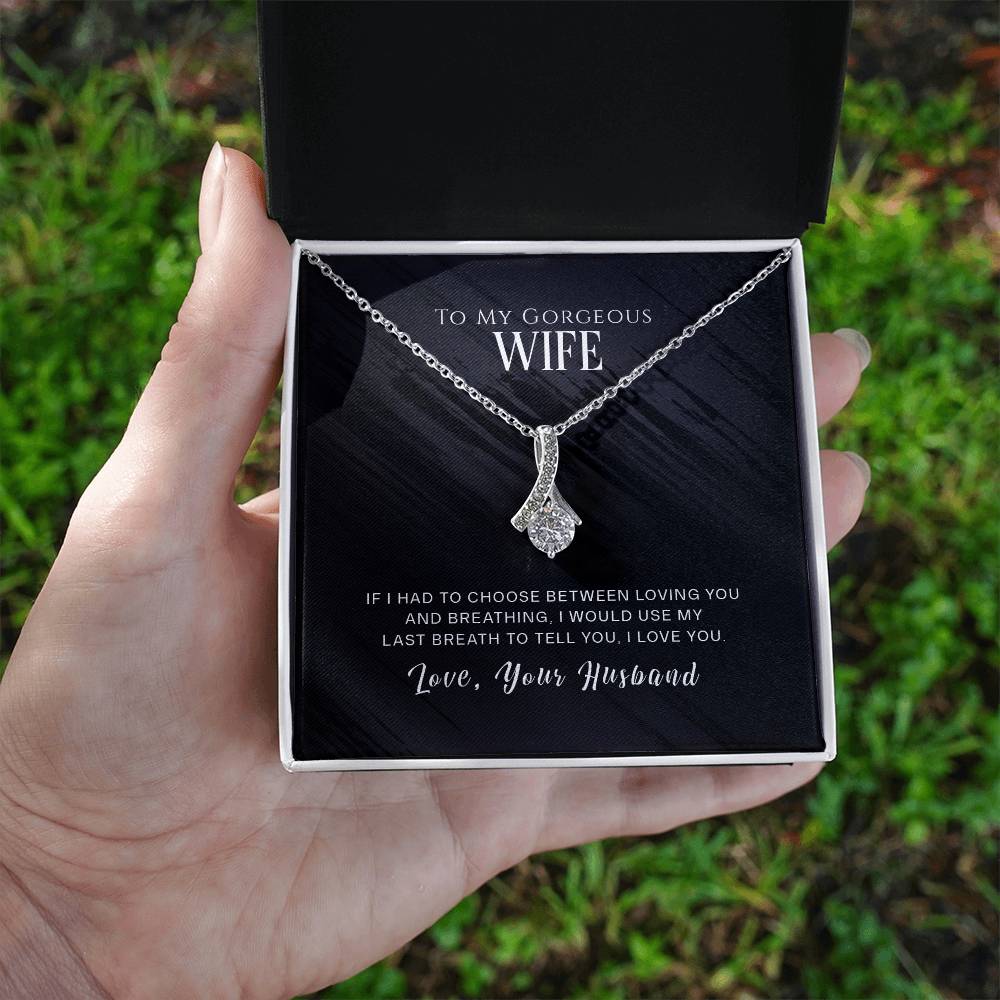 To My Wife, I Love You - Alluring Beauty Necklace