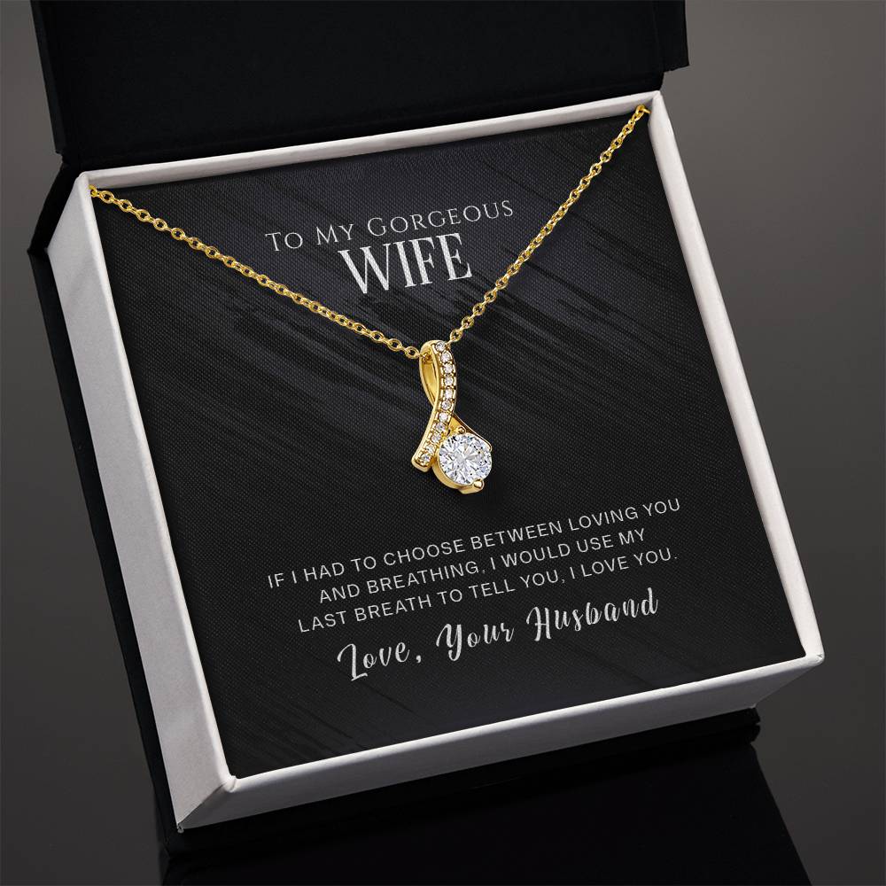 To My Wife, I Love You - Alluring Beauty Necklace