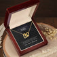 To My Wife, I Love You - Interlocking Heart Necklace