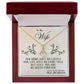 To My Wife, You Are My Queen Forever - Alluring Beauty Necklace