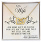 To My Wife, You Are My Queen Forever - Interlocking Heart Necklace