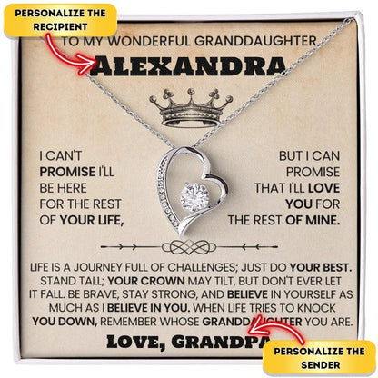 Grandpa's Crown - To My Granddaughter