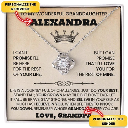 Grandpa's Crown - To My Granddaughter