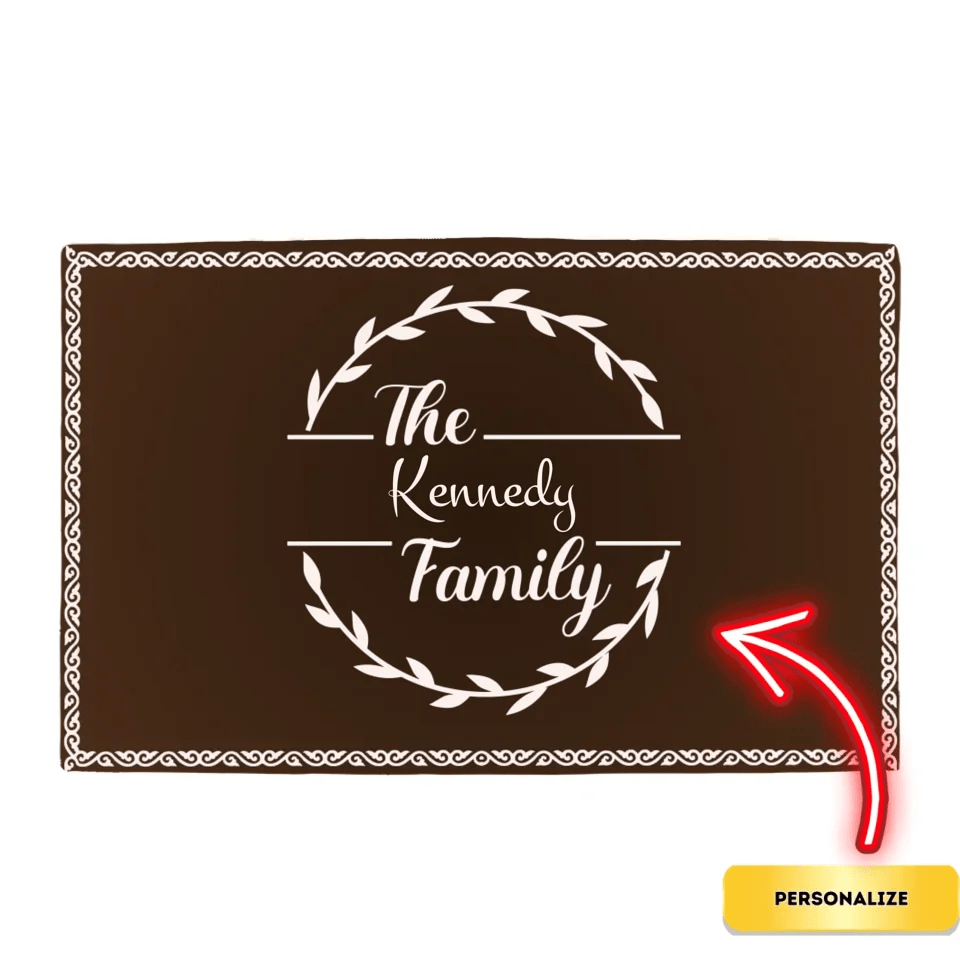 Regal Family Name Welcome Mat